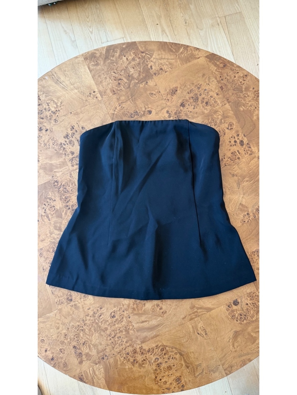 Sophie Rue Black Strapless Bustier Top Size M